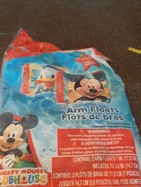 Mickey Mouse Clubhouse Kids Arm Floats - Blue & Red